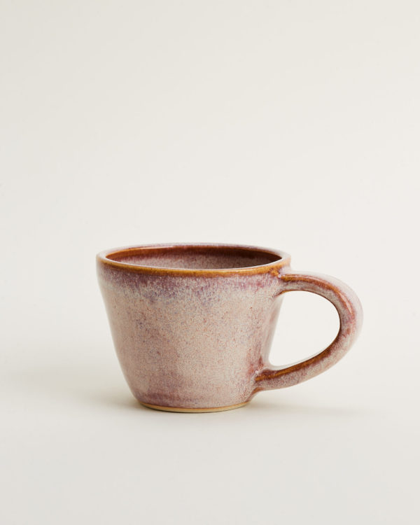 Ružová handmade keramická šálka na kávu a čaj