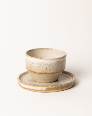 Keramický pohár Cup Lungo Bavlna je ručne vytáčaná handmade keramika z ateliéru Martiny Švarc